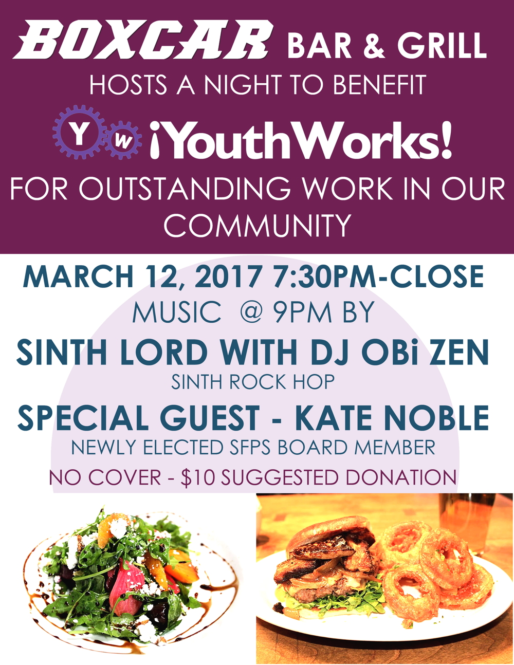 Boxcar Bar & Grill hosts a benefit for !YouthWorks! to honor their work in the Santa Fe Community.