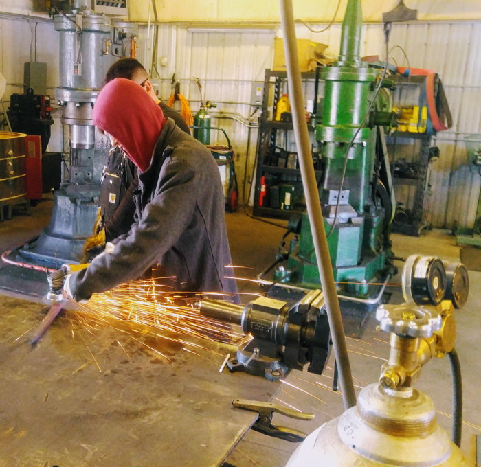 ¡YouthWorks! students learn how to weld at MAKE Santa Fe.